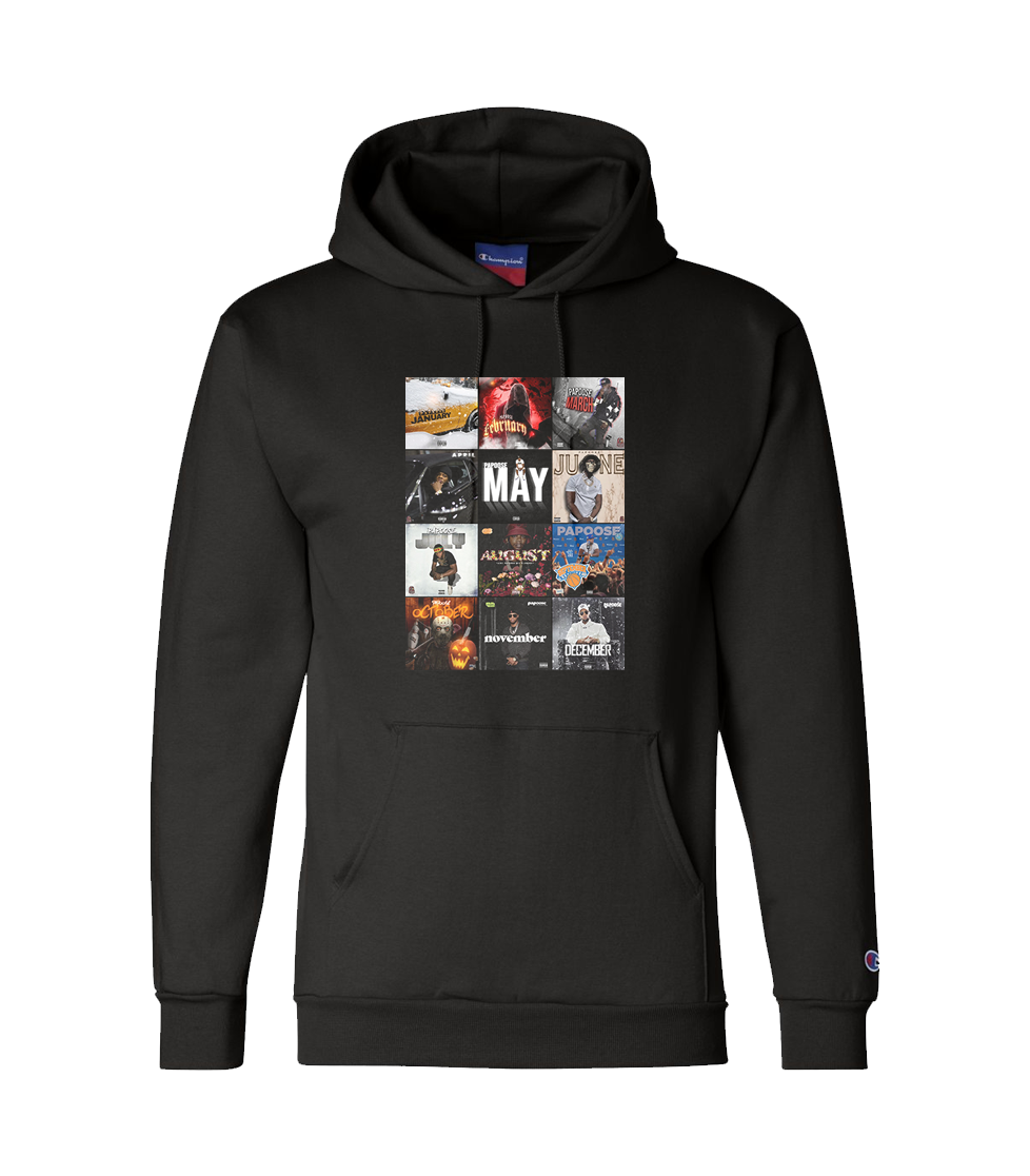 Papoose All Album Covers Champion Hoodie