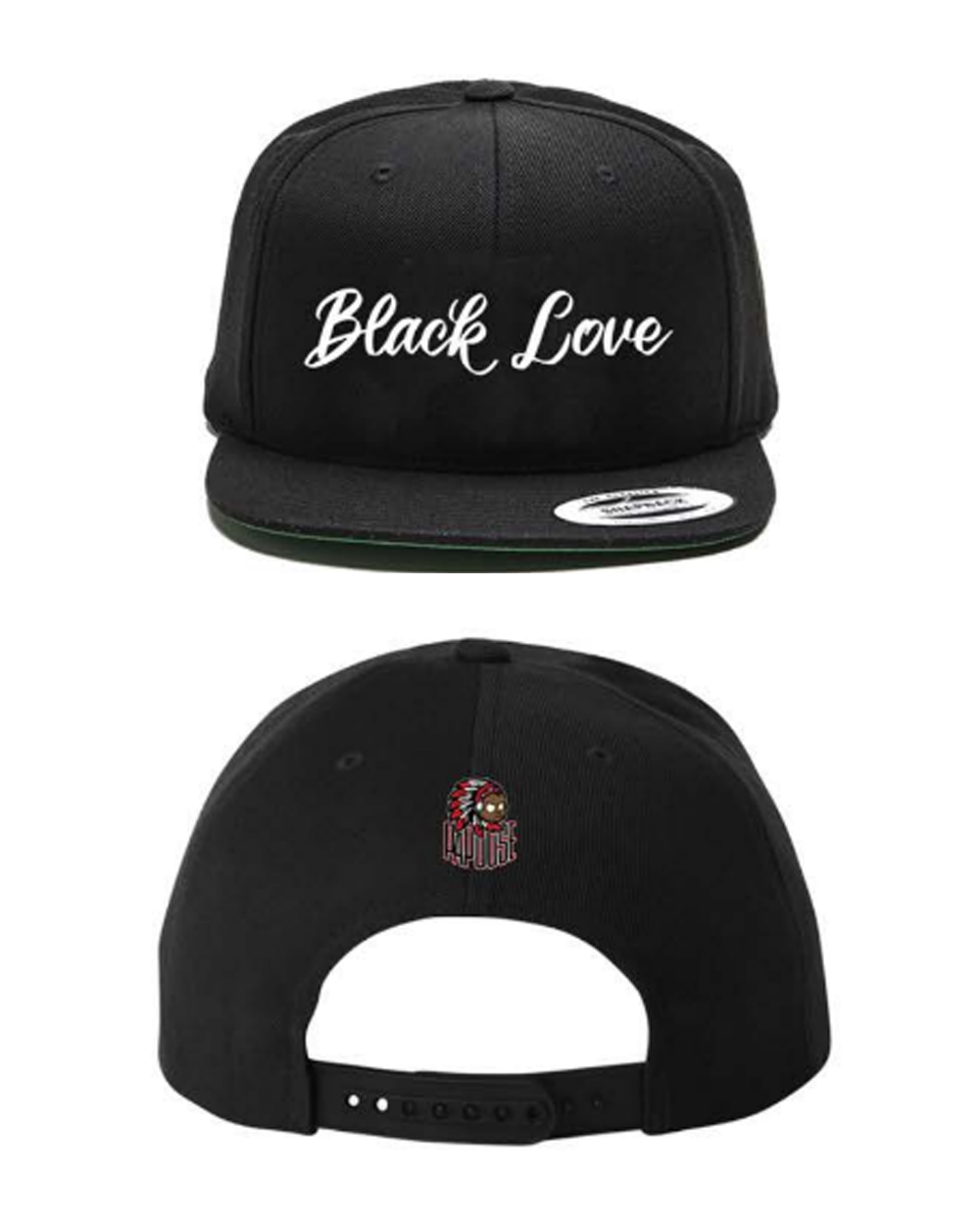 Black Love Snapback Hat